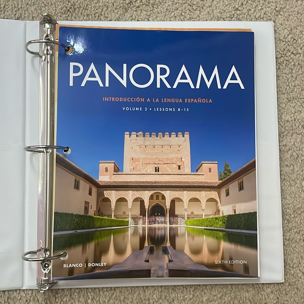Panorama 6e | Introducción a la lengua Española - Vol 2,  Lessons 8-15
